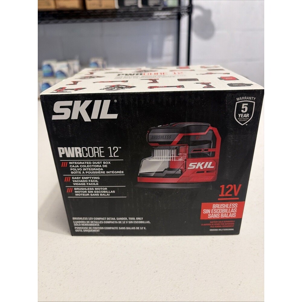 SKIL PWRCORE 12 Brushless 12V Compact Detail Sander - Tool Only -  NEW